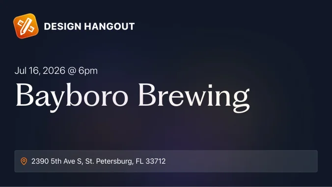 Design Hangout @ Bayboro Brewing